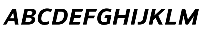 Evander Bold Italic Font UPPERCASE