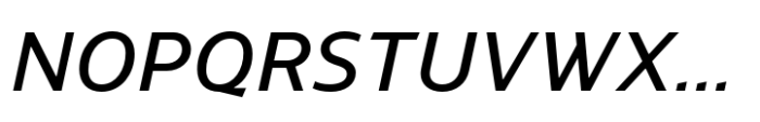 Evander Medium Italic Font UPPERCASE