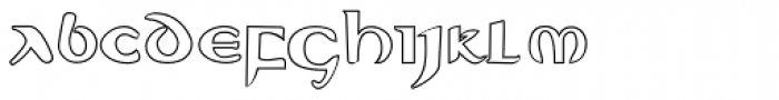 Evangeliaire Uncial Outline Font LOWERCASE