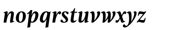 Evans Bold Italic Font LOWERCASE