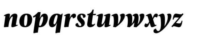 Evans Narrow Heavy Italic Font LOWERCASE