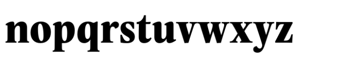 Evans Narrow Heavy Font LOWERCASE