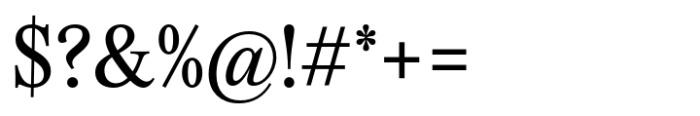 Evans Regular Font OTHER CHARS