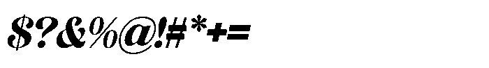 Evantic Italic Font OTHER CHARS