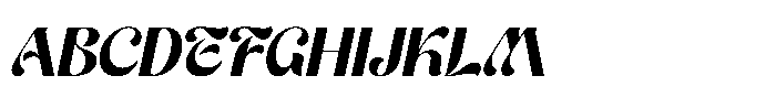 Evantic Italic Font UPPERCASE