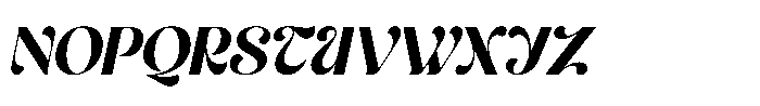 Evantic Italic Font UPPERCASE