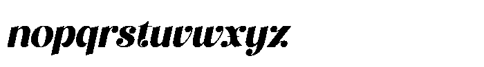 Evantic Italic Font LOWERCASE