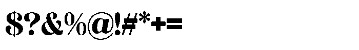 Evantic Regular Font OTHER CHARS