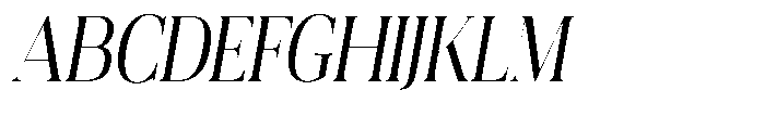 Evarnique Soft ExtLt SemCond Obliq Font UPPERCASE