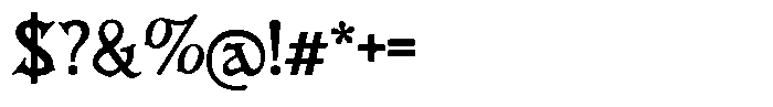 Evarose Font OTHER CHARS