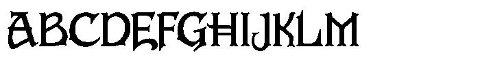 Evarose Font UPPERCASE