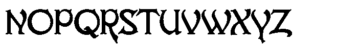 Evarose Font UPPERCASE