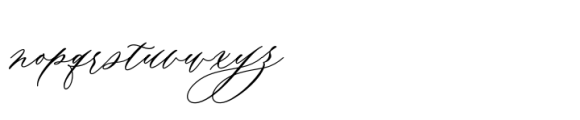 Evelin Bohemy Font LOWERCASE