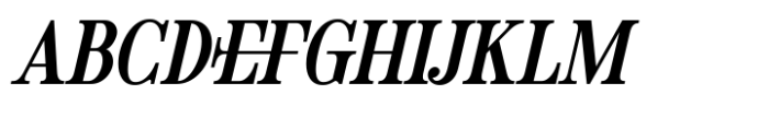 Evening Serif Bold Italic Font UPPERCASE