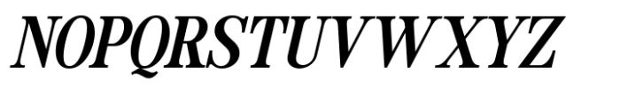 Evening Serif Bold Italic Font UPPERCASE