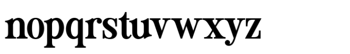 Evening Serif Bold Font LOWERCASE