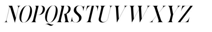 Evening Serif Light Italic Font UPPERCASE