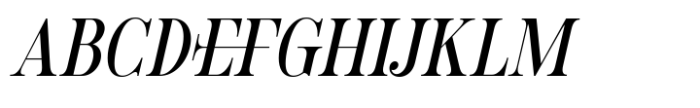 Evening Serif Regular Italic Font UPPERCASE