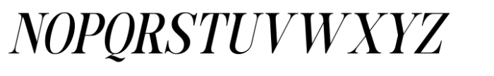 Evening Serif Regular Italic Font UPPERCASE