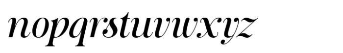 Evening Serif Regular Italic Font LOWERCASE