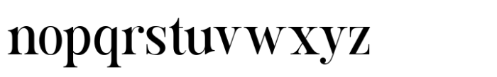 Evening Serif Regular Font LOWERCASE