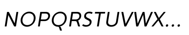 Everest Pro RAlt Regular Italic Font UPPERCASE