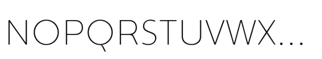 Everest Pro Thin Font UPPERCASE