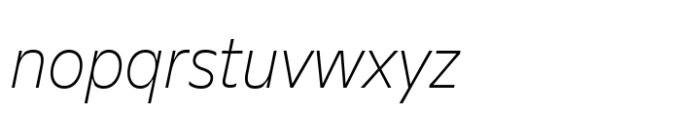 Evert Greek Thin Italic Font LOWERCASE