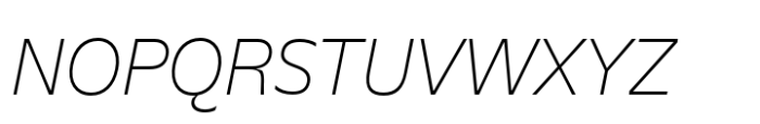 Evert Latin Thin Italic Font UPPERCASE