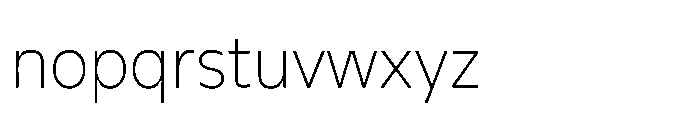 Evert PE Thin Font LOWERCASE