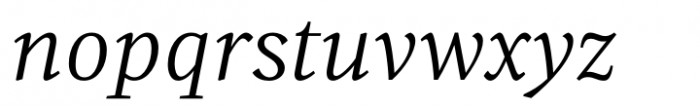 Every Core HEAD Thin Italic Font LOWERCASE