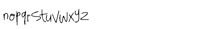 Every Little Kiss Font LOWERCASE