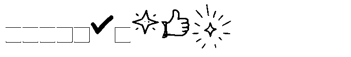 Everyday Hand Doodle Font OTHER CHARS