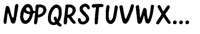 Everyday Hand Regular Font UPPERCASE