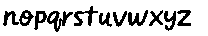 Everyday Hand Regular Font LOWERCASE