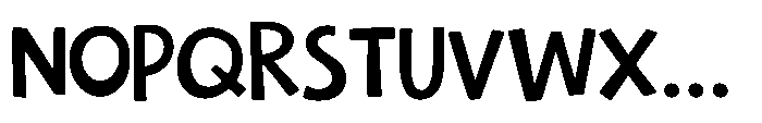 Everyday Ugly Regular Font UPPERCASE