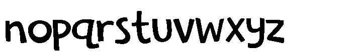 Everyday Ugly Regular Font LOWERCASE
