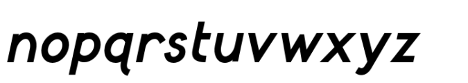 Evie Sans Medium Italic Font LOWERCASE