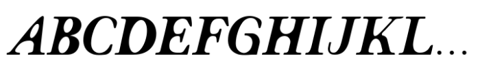 Evoke Italic Font UPPERCASE
