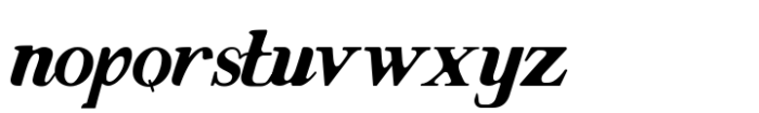Evoke Italic Font LOWERCASE