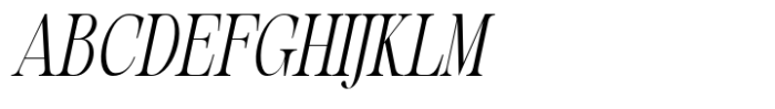 Evolve Early Condensed Italic Font UPPERCASE