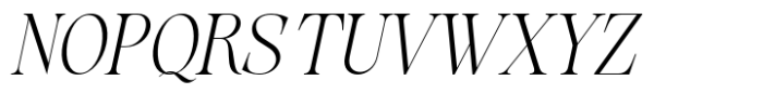 Evolve Early Light Italic Font UPPERCASE