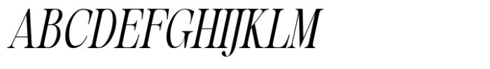 Evolve Early Medium Condensed Italic Font UPPERCASE