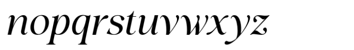 Evolve Early Medium Expanded Italic Font LOWERCASE