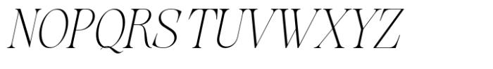 Evolve Early Thin Italic Font UPPERCASE