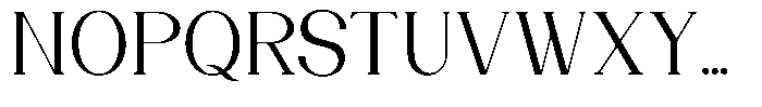 Evonella Font UPPERCASE
