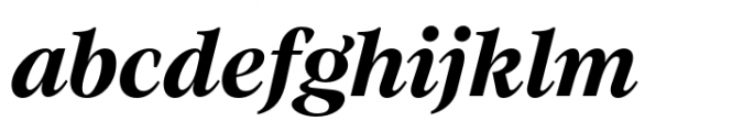 Evoque Bold Italic Font LOWERCASE
