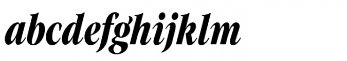 Evoque Condensed Bold Italic Font LOWERCASE