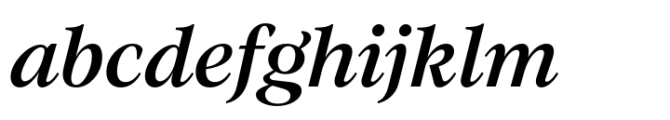 Evoque Medium Italic Font LOWERCASE