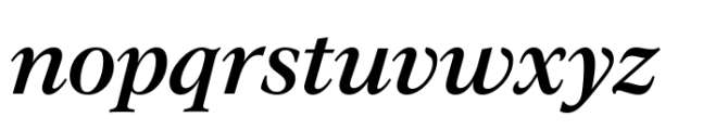 Evoque Medium Italic Font LOWERCASE